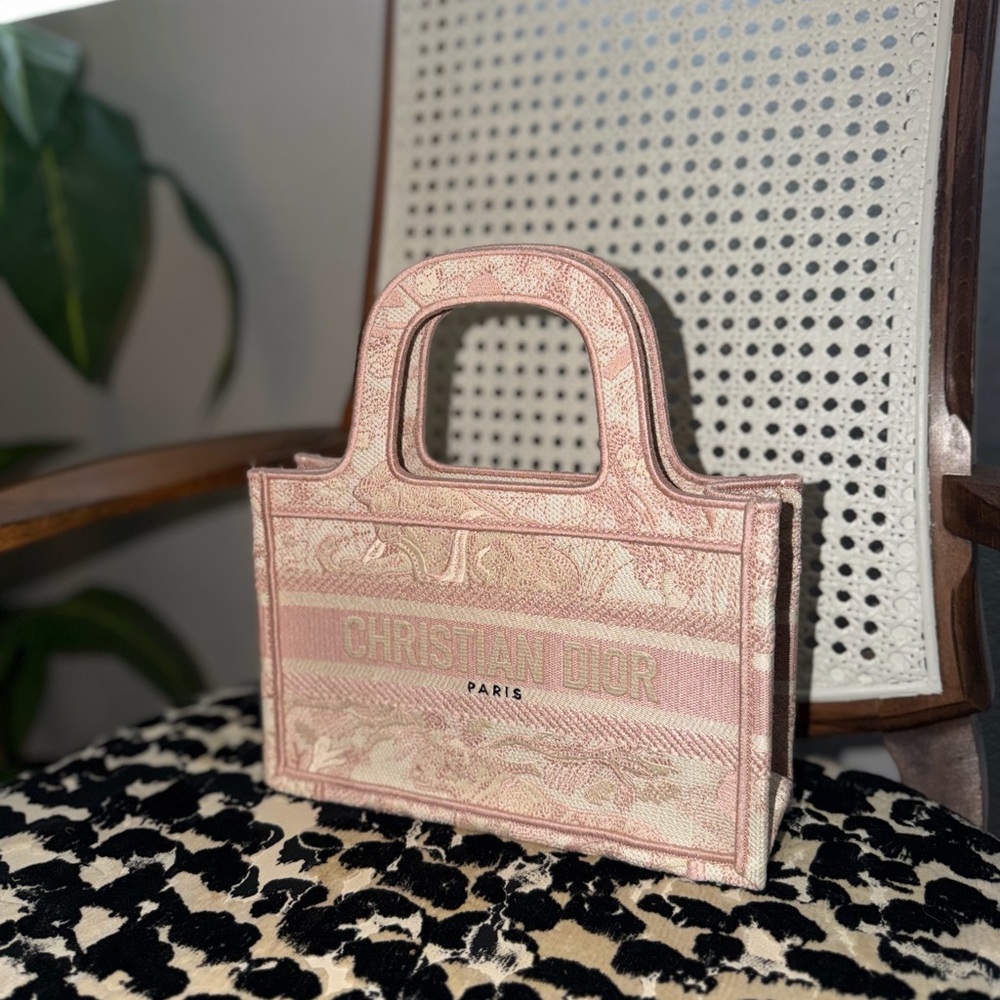 Pink Mini book Tote Bag - Picture 3 of 6